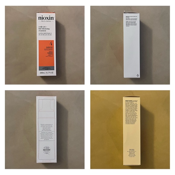 NIOXIN PRO CLINICAL 4 Leave In Treatment COLOR TREATED HAIR PROGRESSED THINNING - Picture 4 of 10